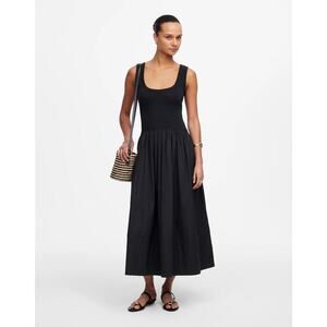 Madewell Black Sleeveless Maxi Dress